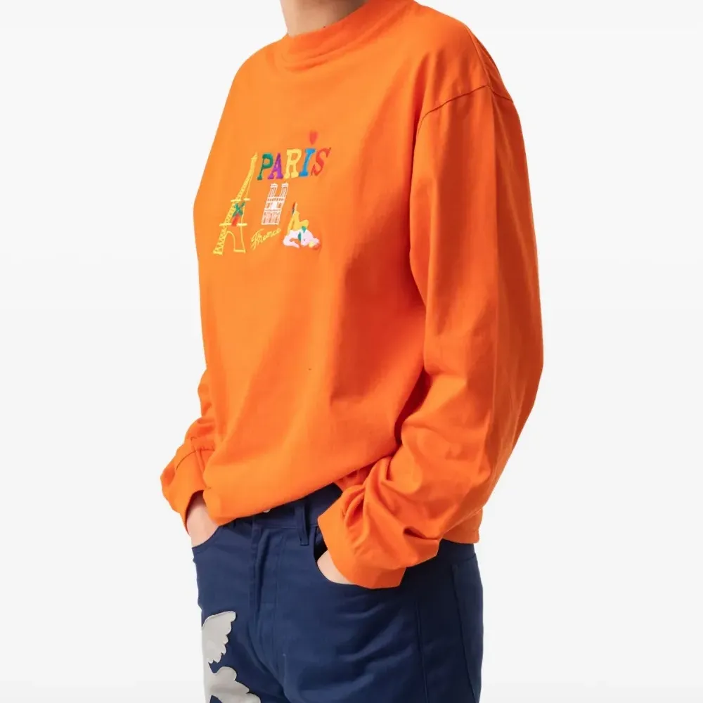 Футболка Kisses From Paris с вышивкой