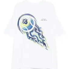 Футболка с изображением горящего теннисного мяча