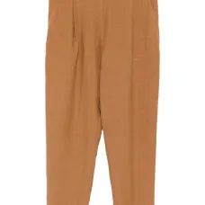 льняные брюки со складками