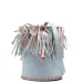 сумка-ведро с бахромой и кисточками