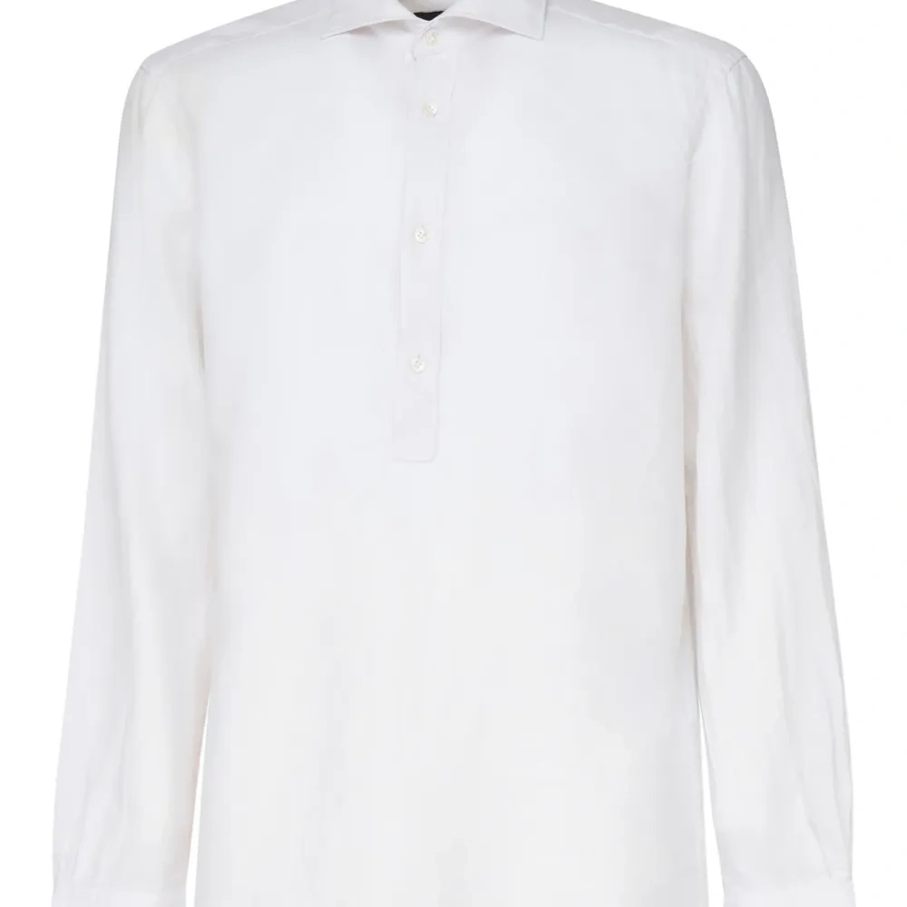 Рубашка поло с отложным воротником