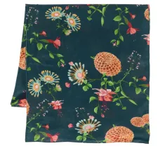 Шелковый платок с цветочным принтом