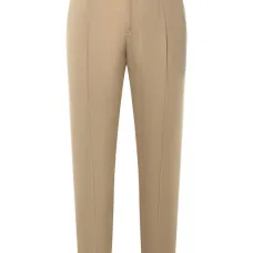 Брюки из шерсти со складками Брюки из шерсти со складками