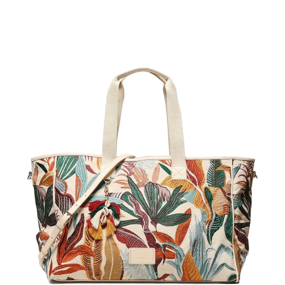 большая сумка-тоут с цветочным принтом большая сумка-тоут с цветочным принтом