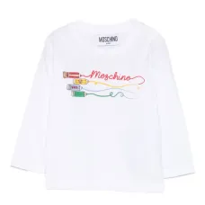 топ с длинными рукавами и принтом