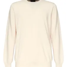 свитер с круглым вырезом