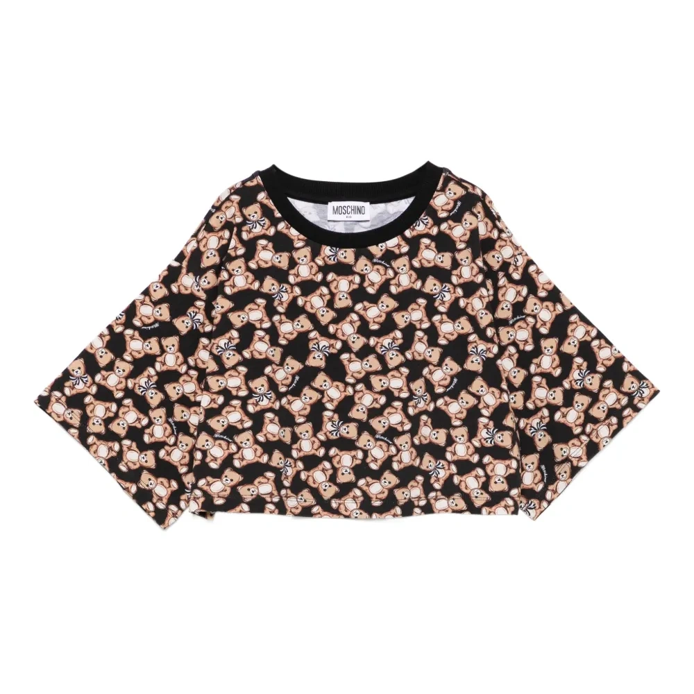 укороченный топ с принтом Teddy Bear