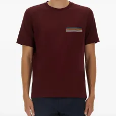 Футболка с отделкой Signature Stripe Футболка с отделкой Signature Stripe