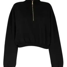 Толстовка на молнии с высоким воротником