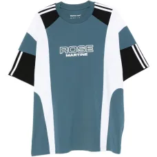 Футболка со вставками в полоску