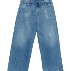 Джинсы Poppy с эффектом потертости