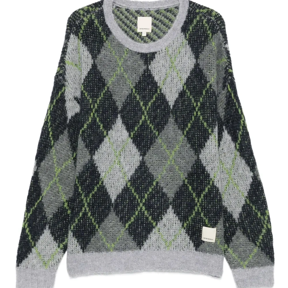 джемпер с узором аргайл