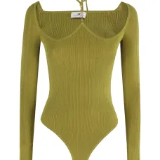 Боди в рубчик с завязками Боди в рубчик с завязками