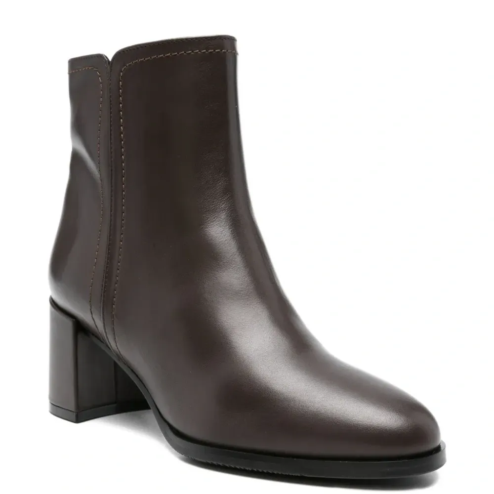 Ботильоны на блочном каблуке