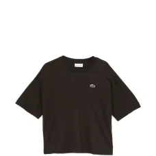 Футболка с круглым вырезом и нашивкой-логотипом