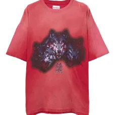 Футболка с принтом и эффектом потертости