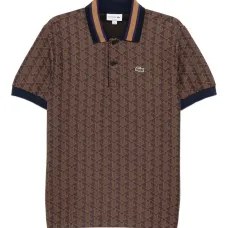 Жаккардовая рубашка поло с монограммой Жаккардовая рубашка поло с монограммой