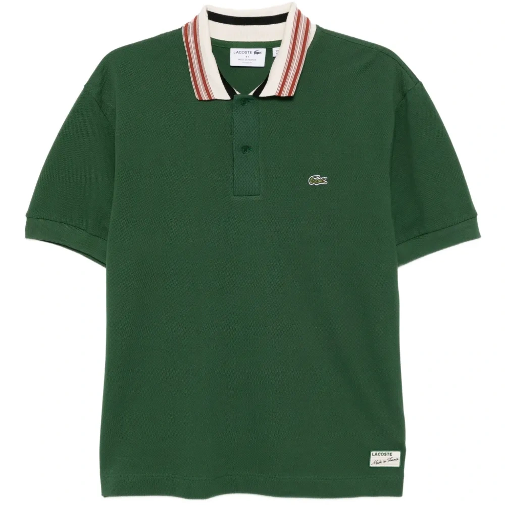 Рубашка поло с отделкой в полоску