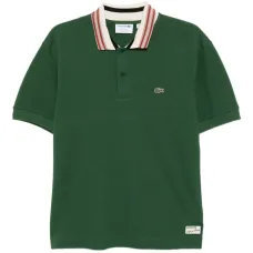 Рубашка поло с отделкой в полоску