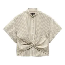 Рубашка с изогнутой полоской