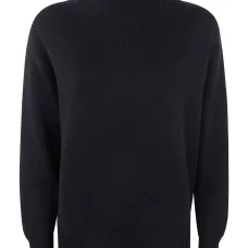 Шерстяной свитер с высоким воротником