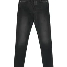 джинсы скинни с эффектом потертости