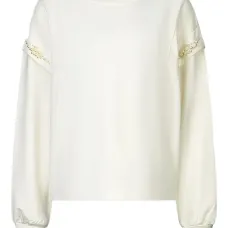 Свитшот с украшением из жемчуга