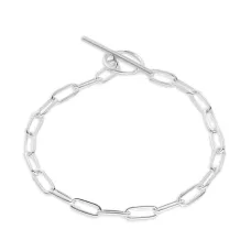 Серебряный браслет Paperclip