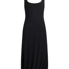 платье миди с квадратным вырезом