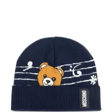 Шапка бини с принтом