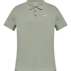 рубашка поло с нашивкой-логотипом