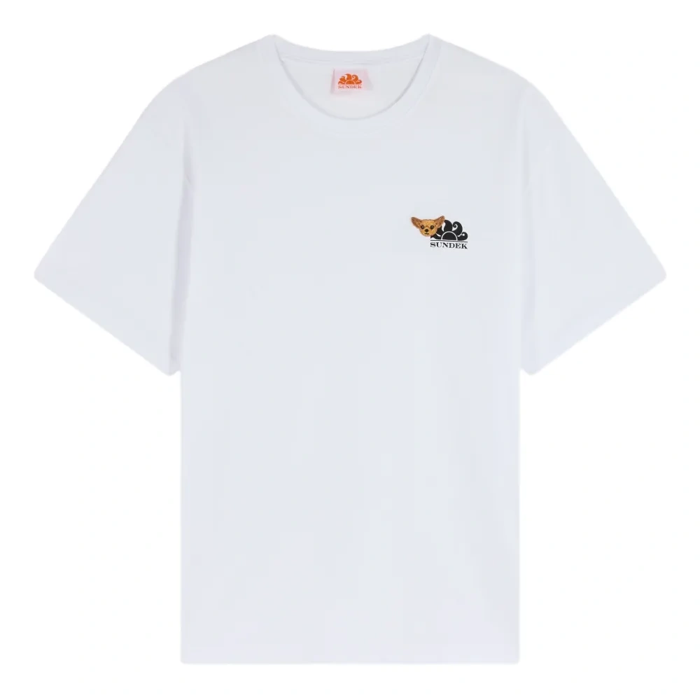 футболка с вышивкой из коллаборации с Pelo Foundation