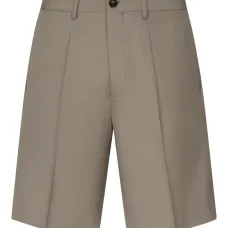 шерстяные шорты на пуговицах