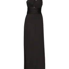 Платье макси с драпировкой