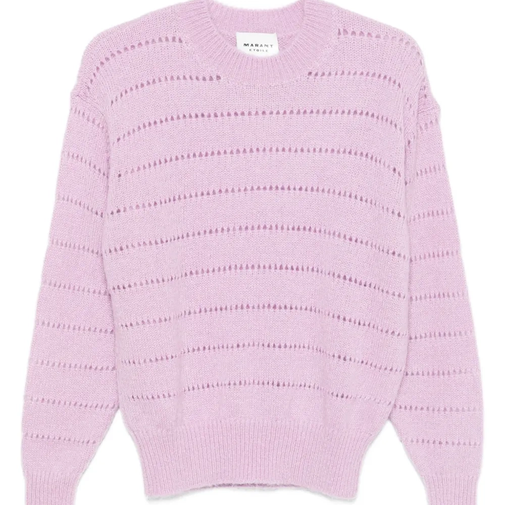 полосатый свитер с перфорацией полосатый свитер с перфорацией