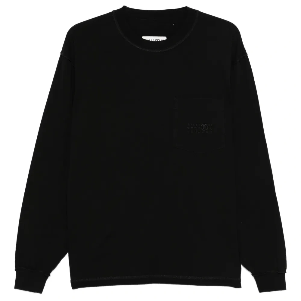 футболка с длинными рукавами и карманом