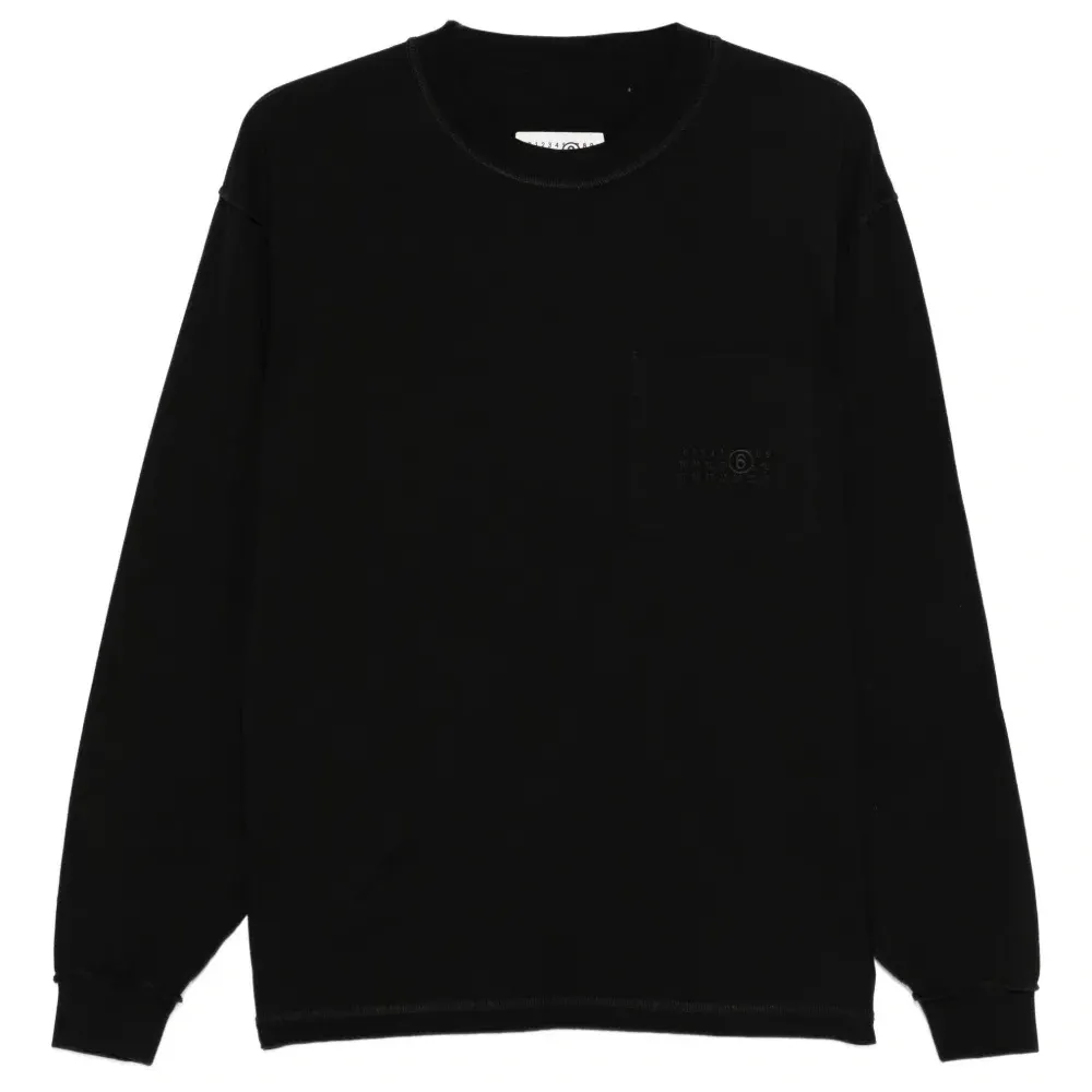 футболка с длинными рукавами и карманом