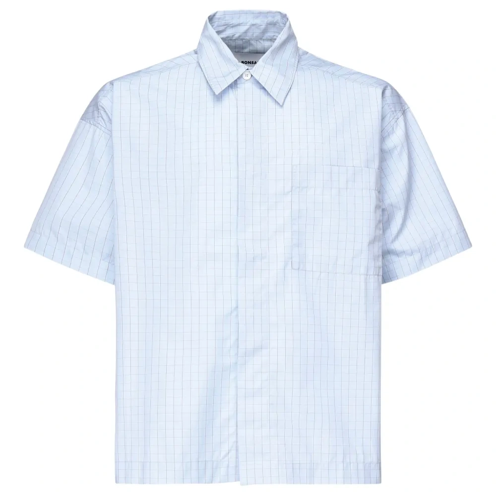 Рубашка в клетку с короткими рукавами