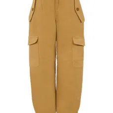 брюки карго с вышитым логотипом