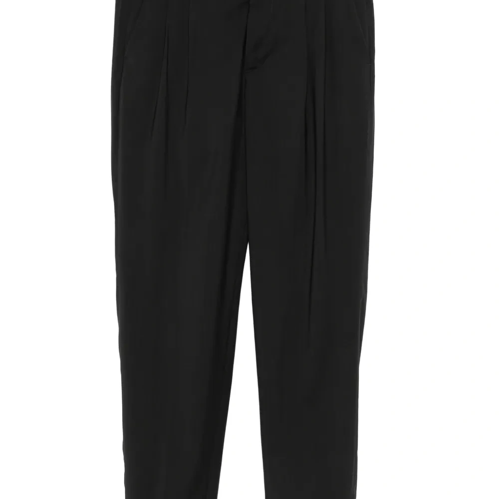 шерстяные брюки со складками