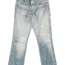 джинсы с эффектом потертости