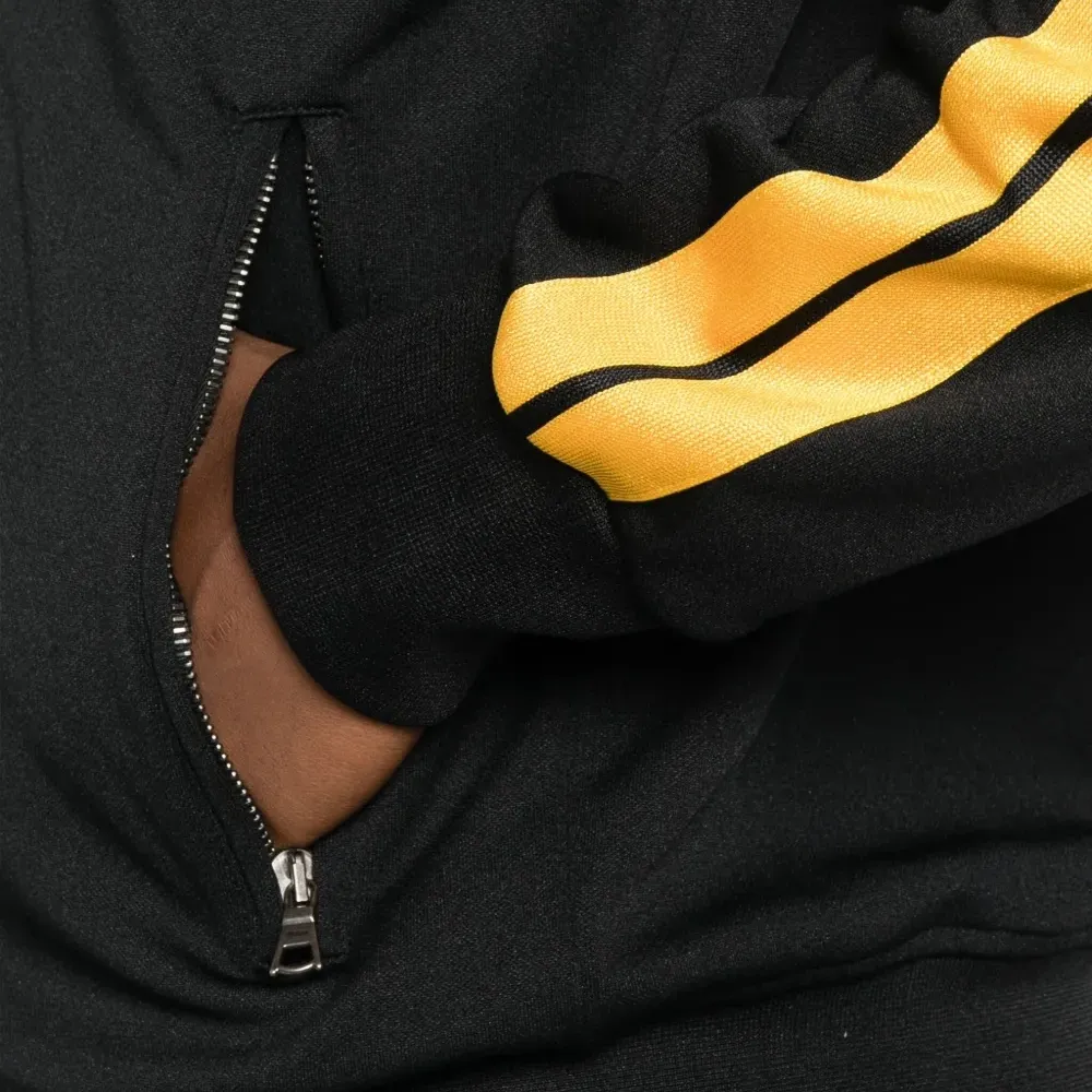 толстовка на молнии с полосками