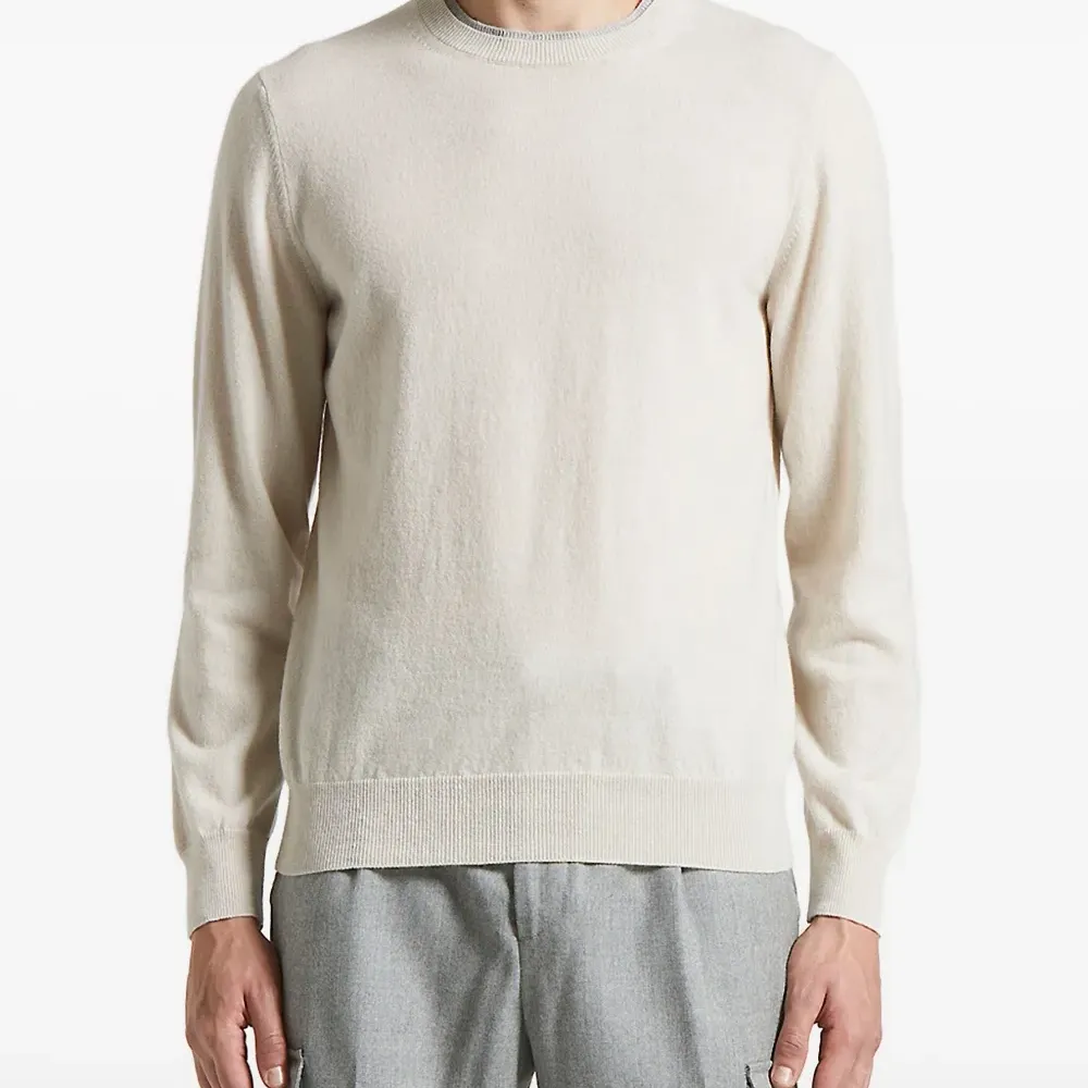 Кашемировый свитер с круглым вырезом