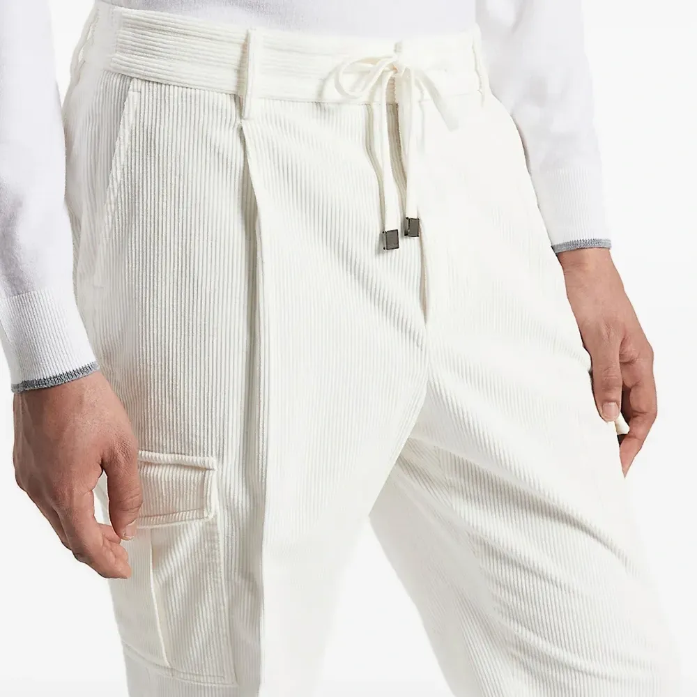 Брюки карго со складками