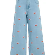 джинсы с вышивкой джинсы с вышивкой