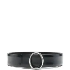 Ремень с круглой пряжкой