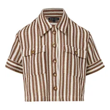 Полосатая рубашка на пуговицах