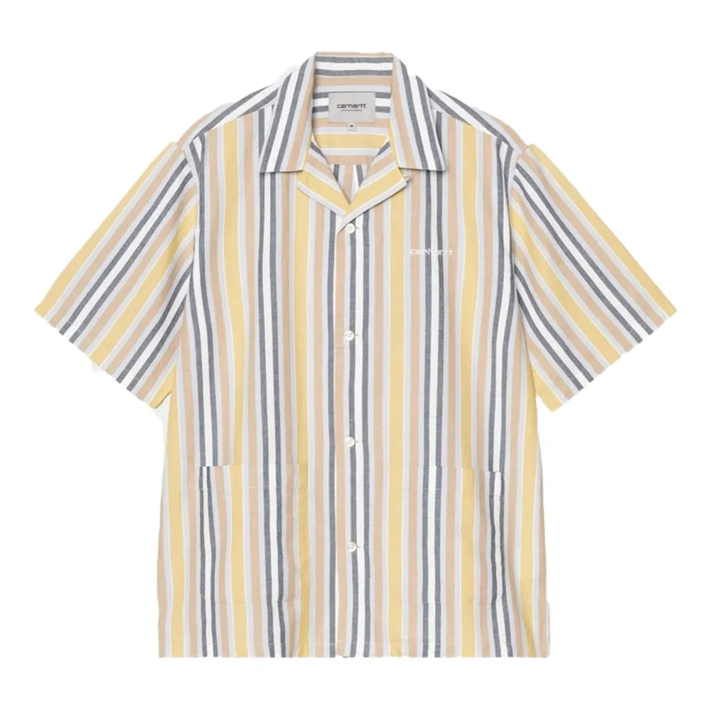 Полосатая рубашка с короткими рукавами