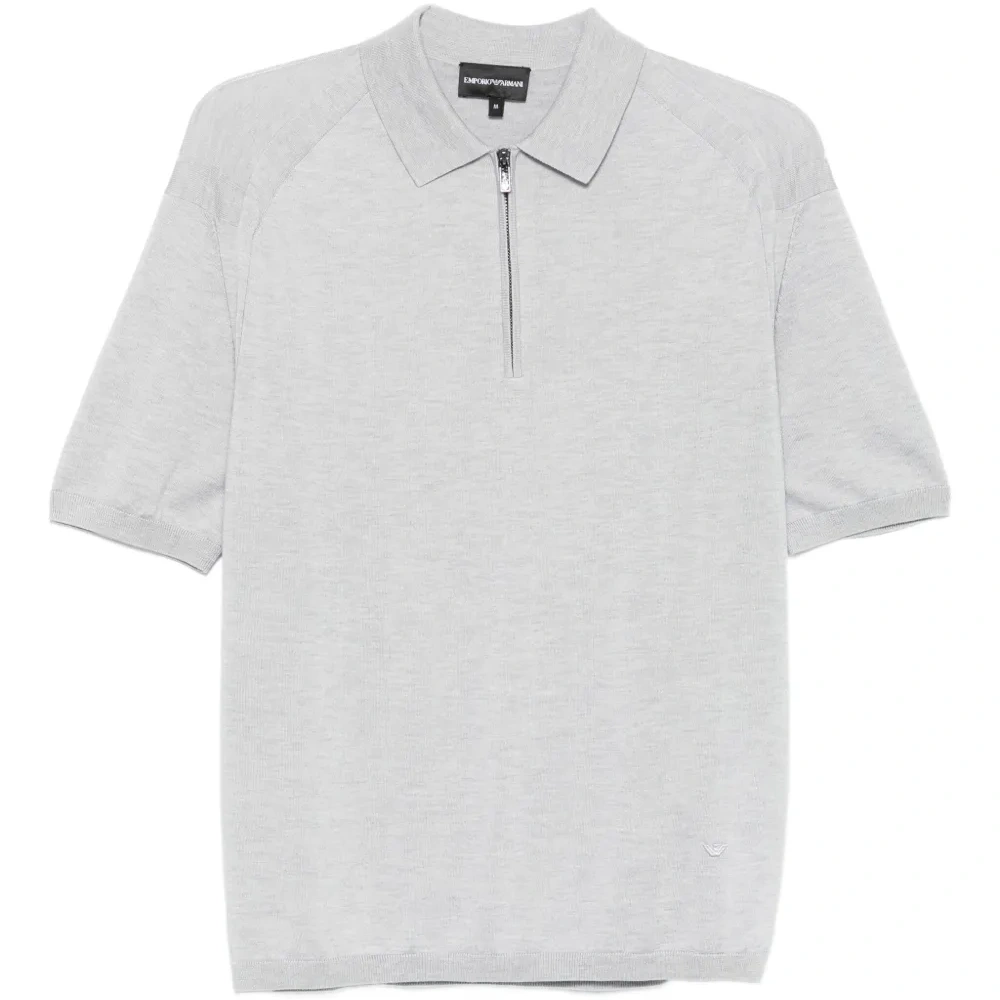 рубашка поло с воротником на молнии