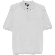 рубашка поло с воротником на молнии